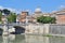 Rome. River Tiber embankment