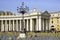 Rome Saint Peter\'s square baroque colonnade statues of apostles