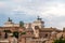 Rome - Scenic view from the Roman Forum on the Victor Emmanuel II monument on Piazza Venezia in Rome