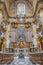 Rome - Side altar of baroque church Basilica dei Santi Ambrogio e Carlo al Corso