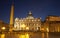 Rome st. Peter s basilica - evening