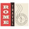 Rome stamp geometric illustration isolated on background