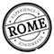 Rome stamp rubber grunge