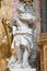 Rome - The statue of The King David by Andre Jean Lebrun (1769) in baroque church Basilica dei Santi Ambrogio e Carlo al Corso.