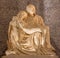 Rome - The statue of Pieta in church Santa Maria dell Anima by Lorenzo Lotti (nickname Lorenzetto