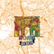 Rome Travel Secrets Art Map