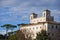 Rome trinita dei monti church and obelisk