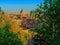 Rome twilight panorama view