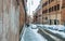 Rome under the snow. Abnormal snow falls in Rome. Snow on Rome for the first time in six years
