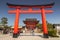 The Romon Gate at Fushimi Inari Shrine entrance in Kyoto, Japan