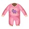 Romper for baby icon, cartoon style