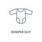 Romper suit vector line icon, linear concept, outline sign, symbol