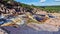 Roncador waterfall in the Pantanal Marimbus in Andarai, Chapada Diamantina, Brazil