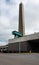 Ronquieres, Wallon Region, Belgium , Obelisk and control tower of the canal inclined plane