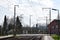 Roodt, Luxembourg - 03 22 2024: Railroad crossing in rural Luxembourg