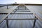 Roof acces metal ladder