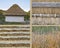 Roof built of dry straw