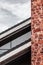 Roof covered with black tile with Red encaustic sandstone column