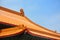 The roof details texture of National Theater and National Concert Hall of Taiwan in Chiang Kai-Shek Memorial Hall area