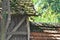 Roof of deteriorated old house