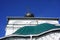 The roof and dome in the shape of an onion over the Church of the Miracle of the Archangel Michael in Honeh in Gorodets