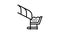 roof drainage system line icon animation