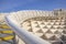 Roof footbridge for pedestrians at Metropol Parasol, Seville, Sp