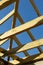 Roof framing under construction