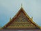 Roof gable Golden Thai style temple.