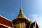 Roof gable Golden Thai style temple