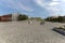 Roof garden of the Museum of Ethnography in Budapest on a summer day