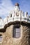 The roof of a gingerbread house in the Park Guell