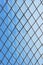 Roof glass modern windows metal grid blue sky pattern