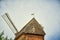 Roof of a historic and restored windmill in Berlin