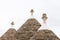 Roof of historical house in Alberobello, Italy, Europe