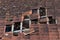 Roof made of terracotta tiles and wooden beams seriously damaged