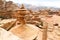 Roof of the Monastery in Petra.Jordan