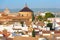 Roof of the old city and church in Cordoba, Spain