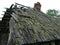 Roof of old house from a lath