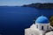 Roof painter in Santorini Greece