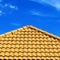 Roof pattern and blue sky