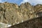 The roof with pigeons and a view of the mountains of Geghama ridge near Geghard monastery in Armenia