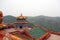 Roof of Putuo Zongcheng monastery in Chengde, china