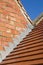 Roof repair lead flashing and new clay tiles