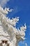 Roof sculptures of Wat Rong Khun temple