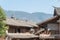 Roof at Shaxi Ancient village. a famous Ancient village of Jianchuan, Yunnan, China.