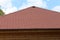 Roof from a soft covering roofing material roof of the house, soft tiles