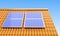 Roof solar panels