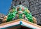 Roof of Sri Meenakshi hindu temple in Madurai