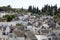 Roof stones trulli of Alberobello. Puglia, southern Italy.